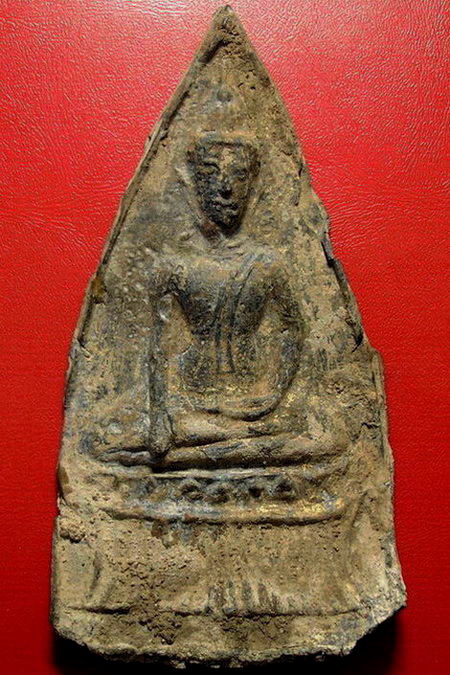 *พระท่ากระดานหูช้างเนื้อตะกั่วสนิมแดง กรุวัดเทวสังฆาราม(วัดเหนือ)จ.กาญจนบุรี ปิดทองเดิมค่ะ*