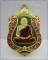 หลวงพ่อเงิน วัดบางคลาน รุ่น ฉลองเลื่อนสมณศักดิ์ 111 ปี เนื้อทองระฆัง ลงยาเเดง  (หมายเลข 1078)