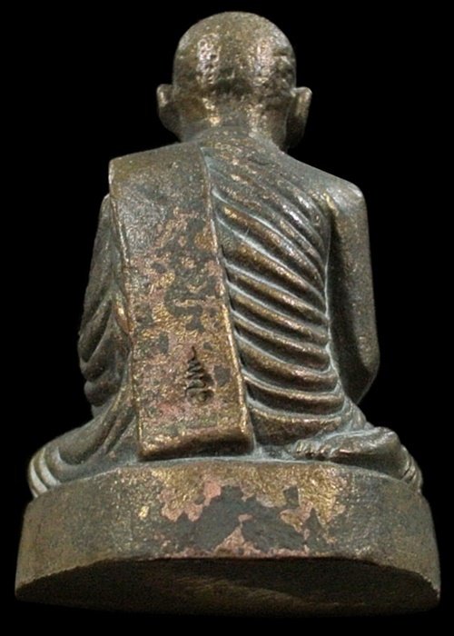 รูปเหมือนหล่อ สำราญสุข สมเด็จพระญาณสังวรฯ สมเด็จพระสังฆราช 8 รอบ วัดบวรฯ 2 โค้ด เนื้อชนวนสำริด