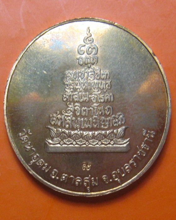 เหรียญประสบการณ์ฟ้าผ่า หลวงปู่สวน ฉันทโร ปี 2549