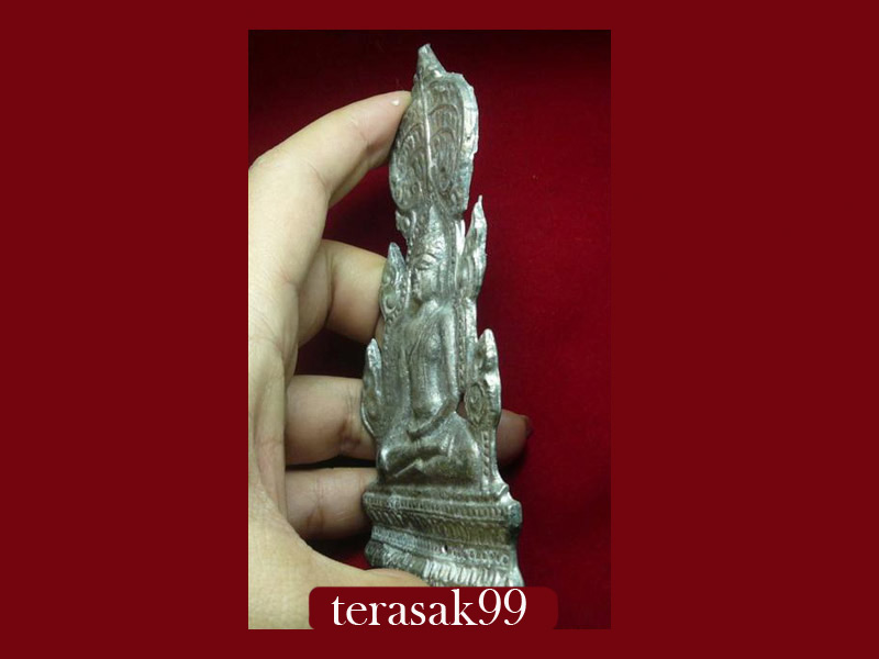 พระซุ้มปรกโพธิ์บัลลังค์ใหญ่ เนื้อชินเงิน กรุวัดราชบูรณะ อยุธยา สวยๆ