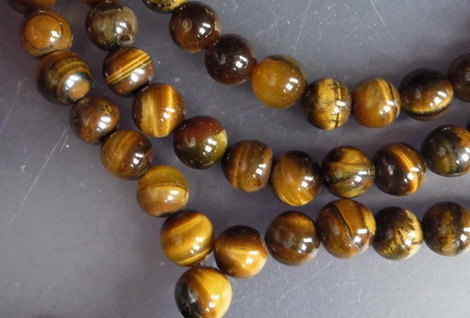 สร้อยประคำ 108 ทำจากหินไทเกอร์อาย(หินตาเสือ)