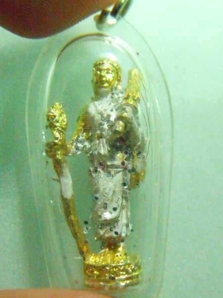 รูปหล่อพระสีวลี ไม่ทราบที่ เลี่ยมพลาสติก (รายการ 50 บาท)