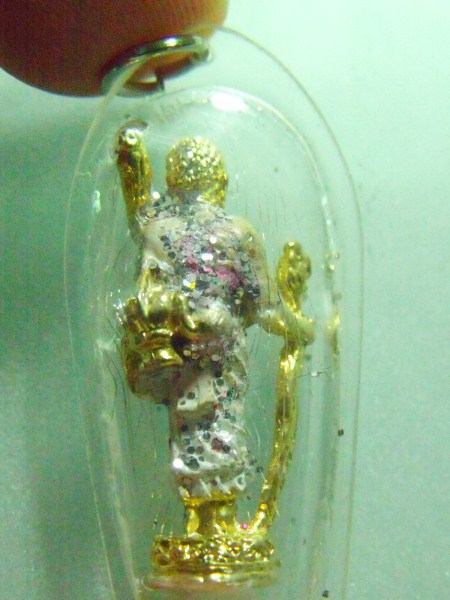 รูปหล่อพระสีวลี ไม่ทราบที่ เลี่ยมพลาสติก (รายการ 50 บาท)