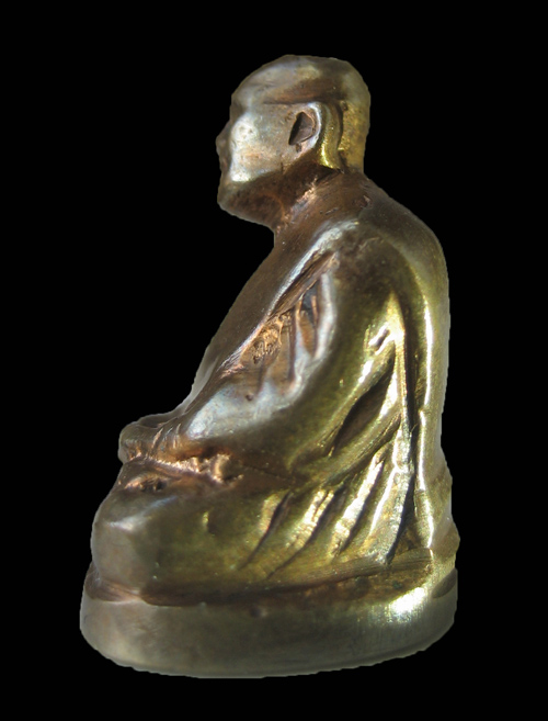 รูปหล่อหลวงปู่แหวน อาจาย์เชือปลุกเสก ปี 07 เจ้าคุณนร อธิฐานจิตซ้ำปี 13 