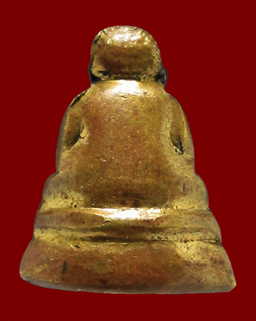 รูปเหมือนปั้มพระสังกัจจายน์ วัดสังกัจจายน์ ฝั่งธนบุรี กรุงเทพฯ ปี ๒๕๑๒ เนื้อทองผสม ตอกโค๊ตหอยสังข์