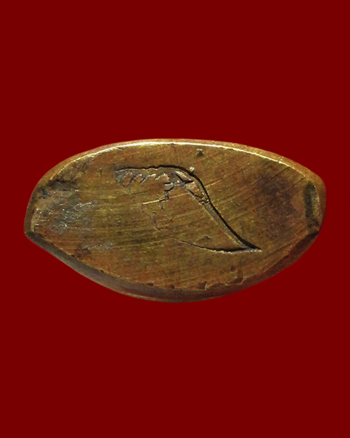 รูปเหมือนปั้มพระสังกัจจายน์ วัดสังกัจจายน์ ฝั่งธนบุรี กรุงเทพฯ ปี ๒๕๑๒ เนื้อทองผสม ตอกโค๊ตหอยสังข์