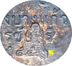 เหรียญหล่อเจ้าสัว 3 (พิมพ์เล็ก) ตอกโค๊ด เนื้อทองแดงรมดำ วัดกลางบางแก้ว ปลุกเสกพิธีเดียวกับเจ้าสัว ๓