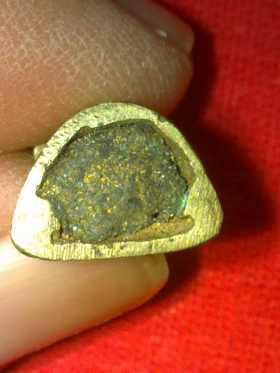 รูปหล่อหลวงพ่อทองอยู่ วัดใหม่หนองพะองค์ สมุทรสาคร... เนื้อเงินจะ...ก้นอุดผงใบลาน