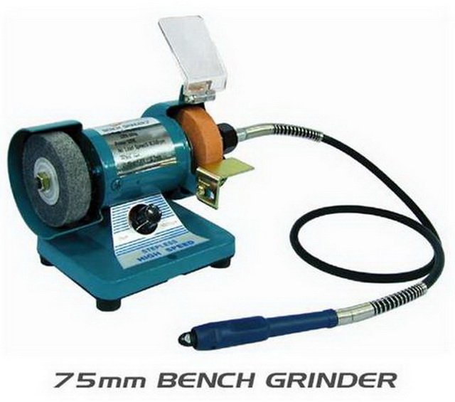 ขัดเงากรอบพระ หรืองานแกะต่างๆ .....มอเตอร์หินไฟ 3 นิ้ว + สาย เจียรอ่อน KANTO KT-313 ของใหม่ !!! 