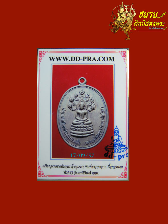 เหรียญนาคปรกเจ เจ้าคุณนรฯ ปี2513(องค์ที่3)บล็อคดาวกระจาย นิยมสภาพสวยมีหน้าตาไรๆ+บัตรรับประกันพระแท้