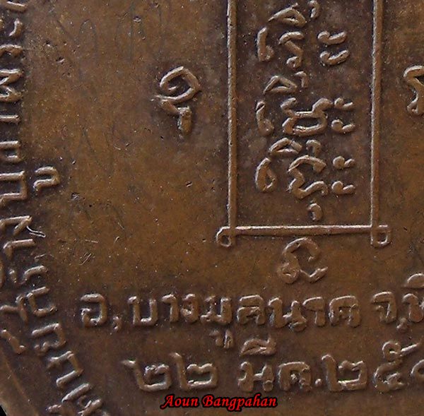 เหรียญรุ่นแรก หลวงพ่อหน่าย วัดบ้านแจ้ง ออกวัดพฤกษะวัน พ.ศ 2512 จารเก่าครับผม