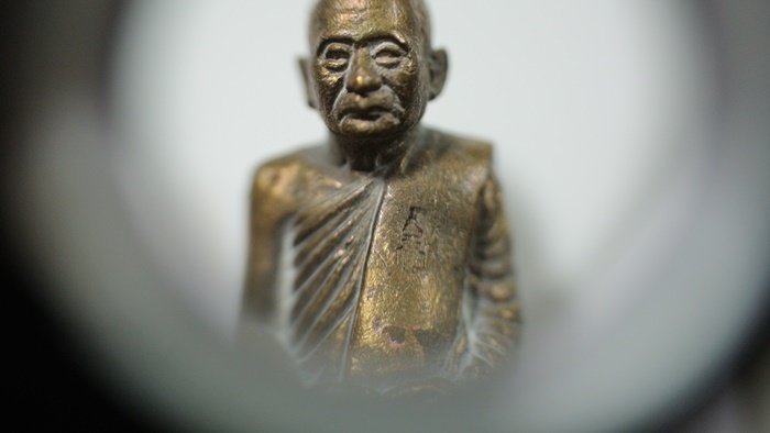รูปเหมือนหล่อ สำราญสุข สมเด็จพระญาณสังวรฯ สมเด็จพระสังฆราช 8 รอบ วัดบวรฯ 2 โค้ด เนื้อชนวนสำริด
