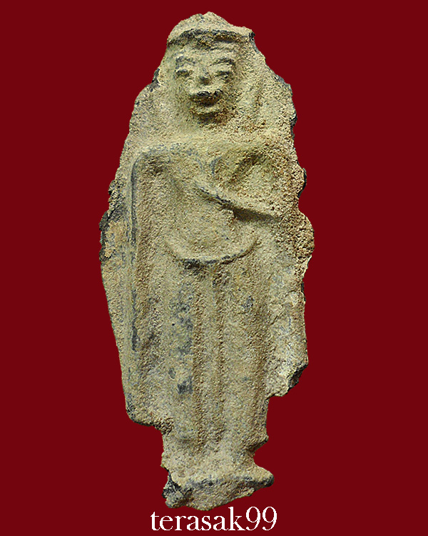 พระร่วงยืน พิมพ์ใหญ่ กรุุวังเพิ่ม ขอนแก่น เนื้อชินเงิน 