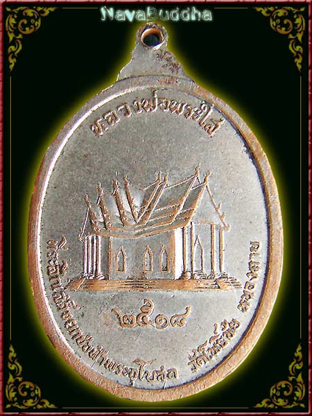 เหรียญหลวงพ่อพระใส ที่ระลึกเสด็จยกช่อฟ้าอุโบสถ 2518