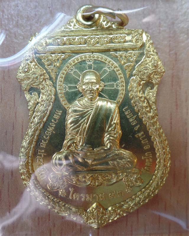 หลวงพ่อรวย รุ่นไตรมาส93 เนื้อฝาบาตร วัดตะโก อยุธยา