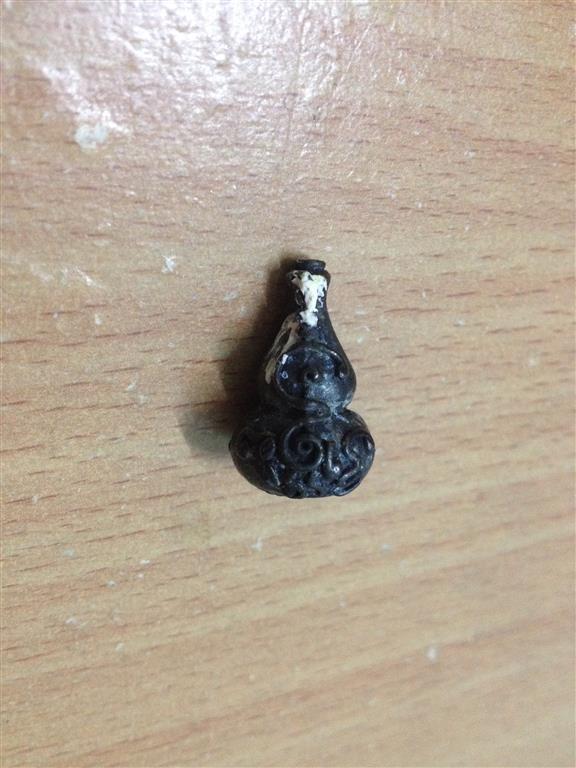 น้ำเต้าเรียกทรัพย์ หลวงพ่ออวยพร เนื้อทองผสมรมมันปู พร้อมเจิมแป้ง เคาะเดียว