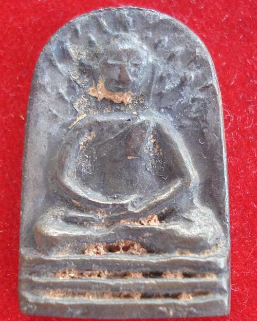 พระหล่อพิมพ์โพธิ์ปรก... เนื้อทองผสม หลวงปู่เจือ วัดกลางบางแก้ว ปี 2549 