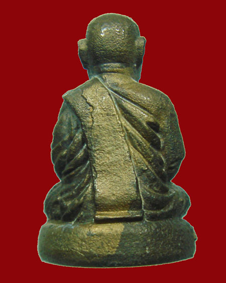 พระรูปหล่อโบราณหลวงปู่ศรี มหาวีโร เนื้อสำริด ศิษย์โคราชสร้างถวาย วัดป่ากุง 