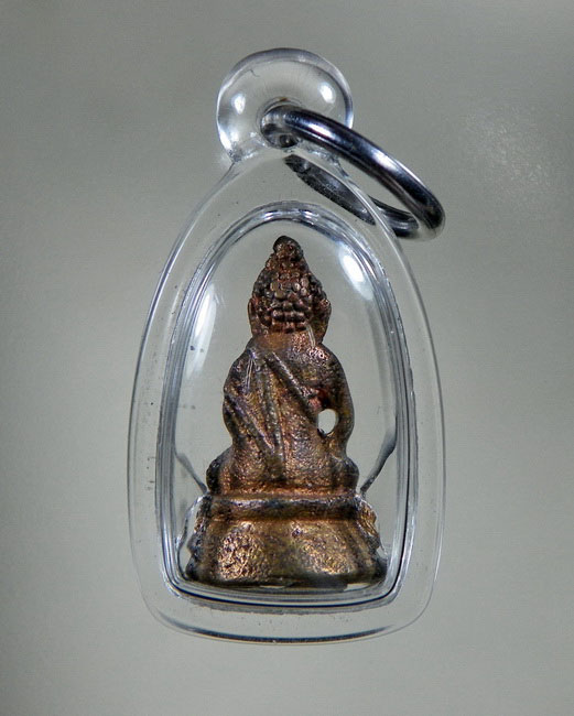 !!ส้รางพร้อมพระกริ่งสายรก!!พระชัยวัฒย์สายรกพระพุทธเจ้า เนื้อสัมฤทธ์ หลวงปู่ ญาท่านสวน วัดนาอุดม ปี39