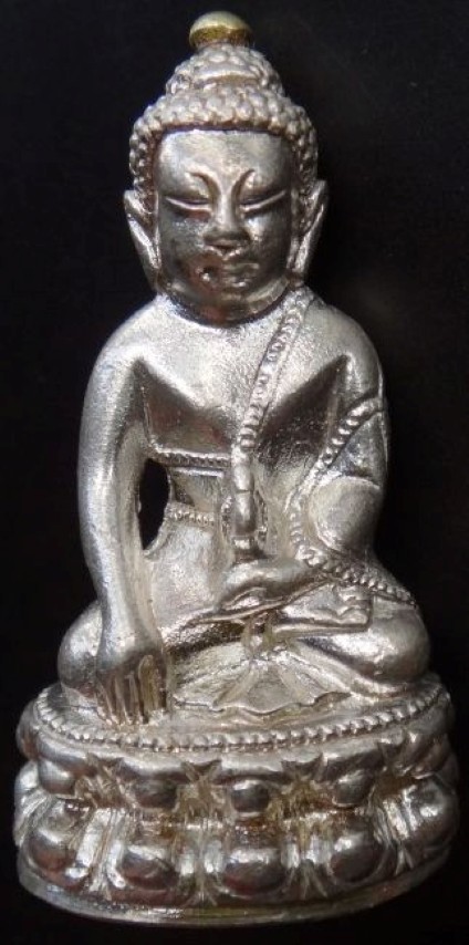 พระกริ่งศีลมงคล เนื้อเงิน เกศทองคำ อ.ทอง สำเภาเชยเลขสวย898เค าะเดียว 