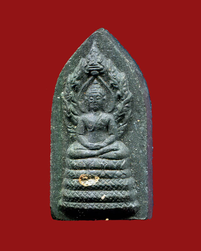 ถูกสุด สะดุดใจ...พระนาคปรก ไม่ทราบที่ เนื้อผงใบลาน สภาพสวย ขนาดประมาณ 1.5 * 2.7 ซม.
