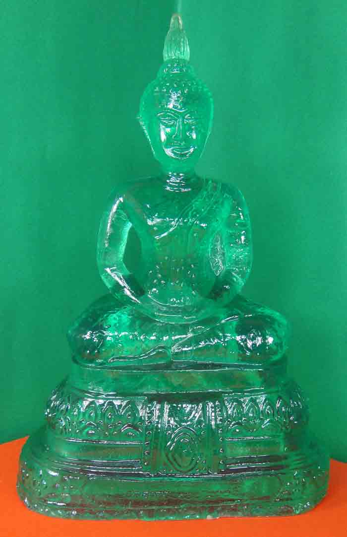 (((วัดใจเคาะเดียวแดง)))พระแก้วมรกตโบราณพิมพ์ ๒๕ พุทธศตวรรษ งานพุทธศิลป์ประณีตสวยงาม