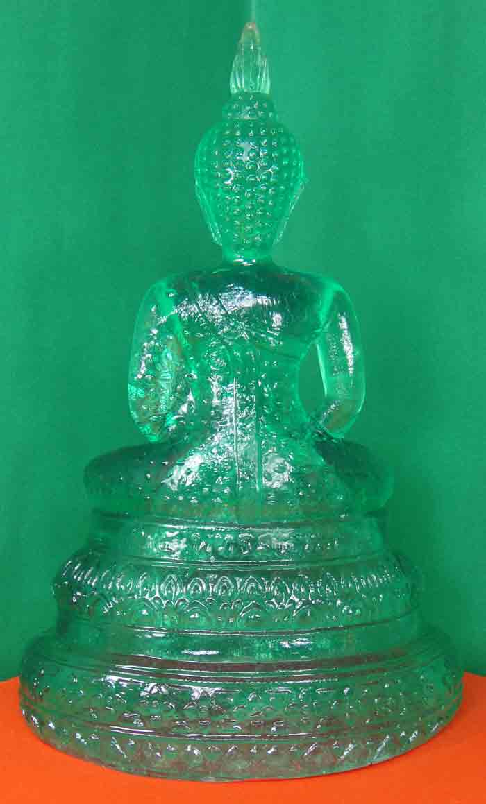 (((วัดใจเคาะเดียวแดง)))พระแก้วมรกตโบราณพิมพ์ ๒๕ พุทธศตวรรษ งานพุทธศิลป์ประณีตสวยงาม
