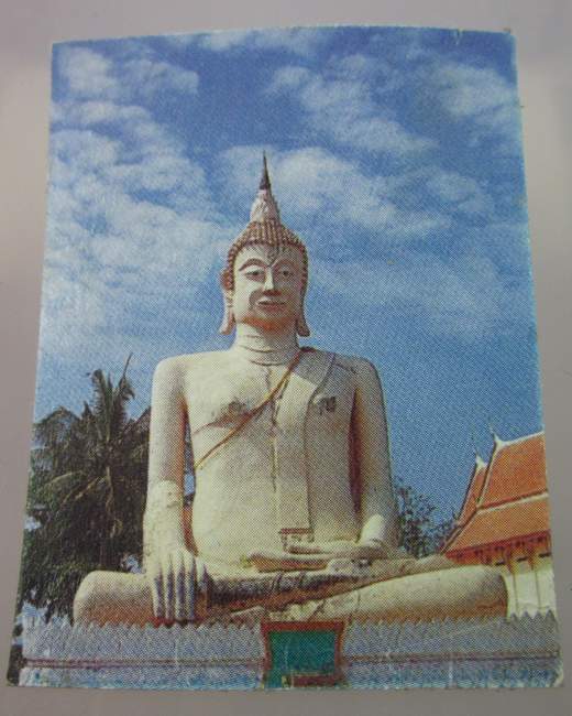 รูปกระดาษหลวงพ่อโต วัดกุฎีทอง จ อยุธยา  ขนาด 1 นิ้ว ครึ่ง