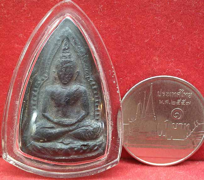 *พุทธชินราชเข่าตุ่ม ใบลานเผา..ลพ.เงิน วัดดอนยายหอม*