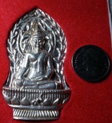 พระหล่อ พระยอดขุนพลเก้ามงคล เนื้อเงิน หลวงปู่โทน วัดเขาน้อยคีรีวัน 2549 สวยสุดๆ หายากมาก