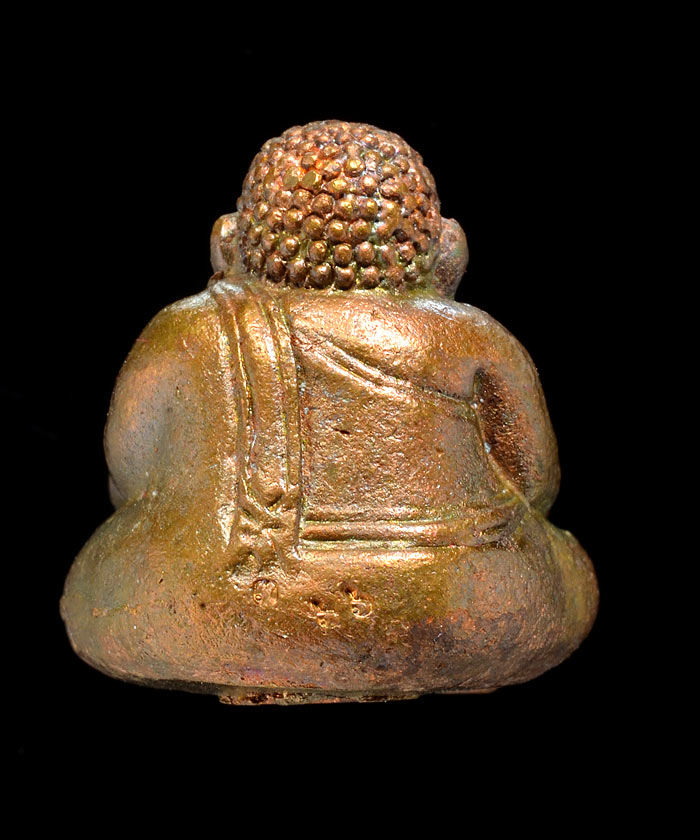 กริ่งพระสังกัจจายน์ รุ่น ๑ หลวงปู่เอื้อม วัดบางเนียน เนื้อโลหะทองบ้านเชียง