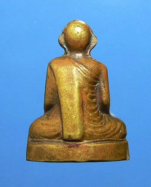 รูปเหมือนปั๊มหลวงพ่อขอม วัดไผ่โรงวัว ปี 05 ก้นกลึง 2 องค์ --เคาะเดียว--