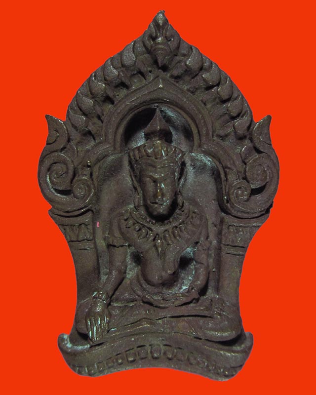 พระยอดขุนพลบ้านค่ายพิมพ์เล็ก เนื้อสัมฤทธิ์ รุ่นแรกปี 2552 No: 14965