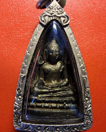 *พระพุทธชินราชหล่อโบราณอุดกริ่ง วัดไชยชุมพลชนะสงคราม(วัดใต้) จ.กาญจนบุรี พร้อมตลับเงินค่ะ *