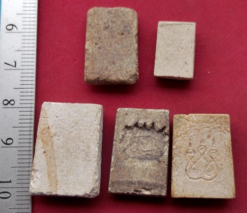 วัดใจเริ่ม 10 บาท กับ พระสมเด็จองค์เล็ก 5 องค์  ..AT870