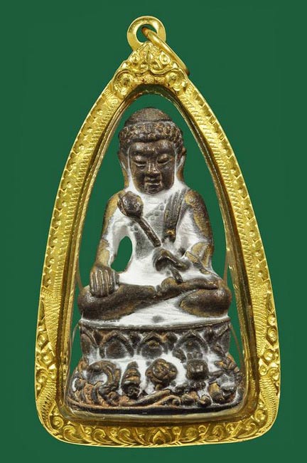 HOT!!พระกริ่งอุปคุต ชนะมาร เนื้อทองผสม หลวงปู่ ญาท่านสวน วัดนาอุดม ปี 40 สวยๆน้ำทองกระจายแบบนี้หายาก