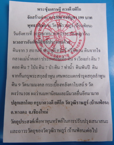 วัดใจราคาวัด พระผงซุ้มเศรษฐี ของหลวงปู่ครูบาดวงดี วัดบ้านฟ่อน เชียงใหม่ อายุ99ปี พระเกจิที่น่ากราบไห