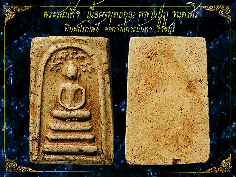 พระสมเด็จปรกโพธิ์ หลวงปู่ภู จนฺทสโร องค์นี้ออกที่วีดเกาะนัมทา ราชบุรี เนื้อจัดสะใจ มาแล้วจ้า