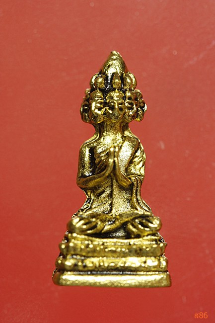 รูปหล่อพระมหาเศรษฐีนวโกฏิ พระเก้าเศรษฐี พร้อมกล่องเดิม