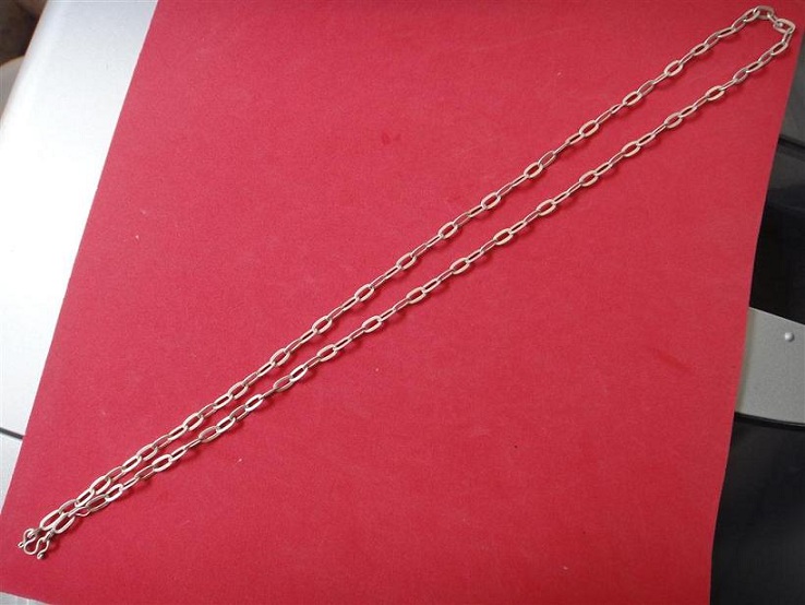 สร้อยเงินแท้ลายโซ่มือสอง ความยาว27นิ้ว