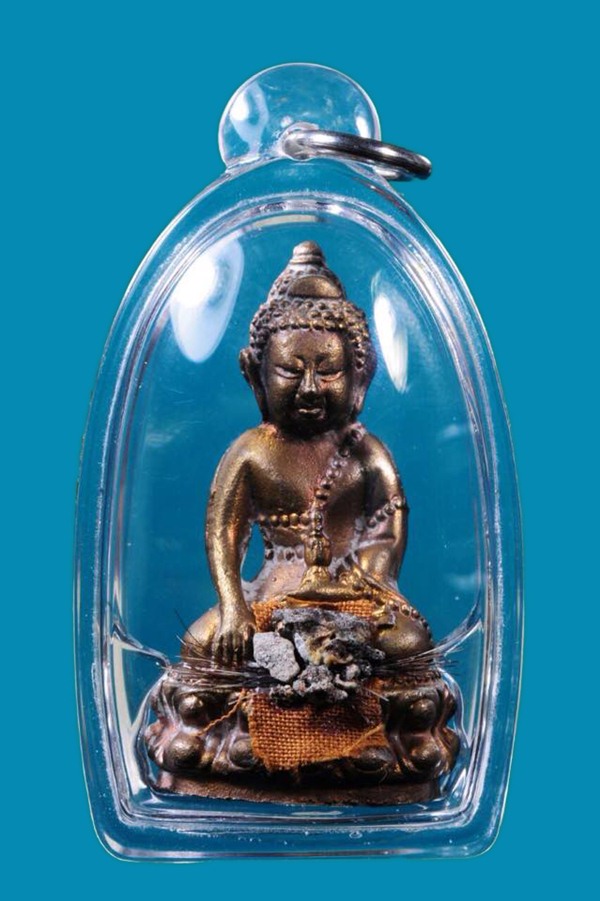 พระกริ่งรุ่นแรก ปี36 เนื้อนวะโลหะ หลวงปู่เหรียญ วรลาโภ จ.หนองคาย ติดเกศา,จีวร,พระธาตุของหลวงปู่