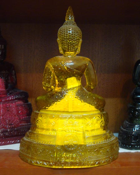 พระบูชา พระแก้วมรกต เจ้าคุณนร ฯ อธิฐานจิต ขนาด 5 นิ้วสีเหลือง