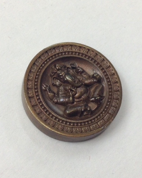 เหรียญพระพิฆเนศ รุ่นเบญจมงคล ครบรอบ 50 ปี ททบ.5 ปี51 พิมพ์เล็ก No.32481 กล่องเดิม