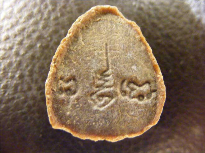 พระปิดตามหาเสน่ห์ หลังยันต์พุทโธ หลวงปู่โต๊ะ เนื้อเกสร กรุวัดลาดปลาเค้า สภาพสวยๆ