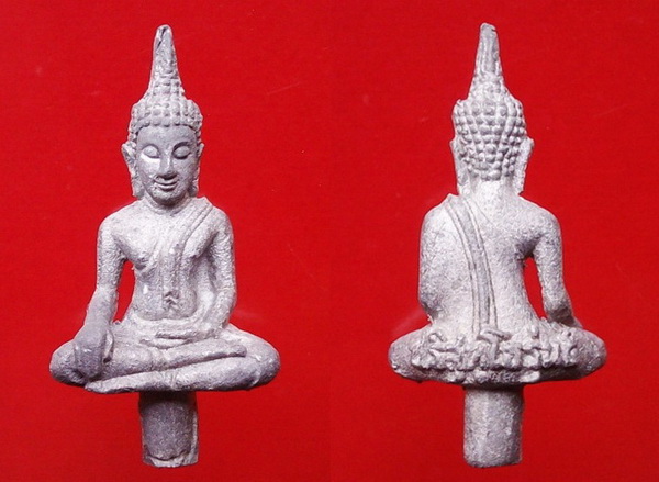 พระยอดธงรุ่น 5 ท้ายิง หลวงพ่อคูณ วัดบ้านไร่ เนื้อ"ตะกั่วเถื่อน" (ตอกโค๊ต) พร้อมกล่อง มีประสบการณ์