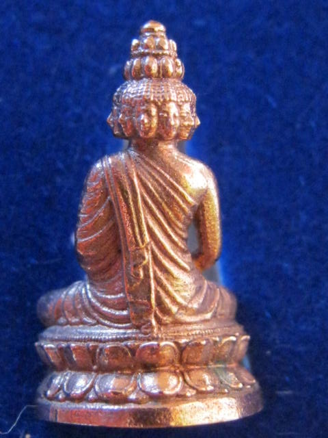 พระพุทธมหาเศรษฐีนวโกฎิ พิมพ์ลอยองค์ เนื้อนวโลหะกลับดำ พิธีเสาร์ห้าวัดไตรมิตร ปี53 อ.ลักษณ์ เรขานิเทศ