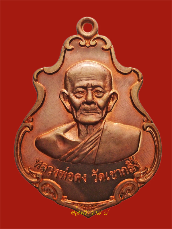  เหรียญปาดตาล หลวงพ่อคง วัดเขากลิ้ง เพชรบุรี ปี 2553 พร้อมกล่องเดิม