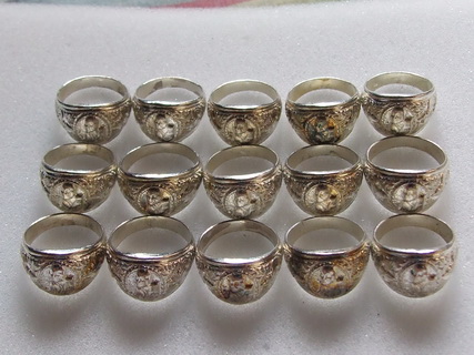 แหวน ล.พ.แพ วัดพิกุลทอง สิงห์บุรี จำนวน 15 วง สวย ไม่ได้ใช้
