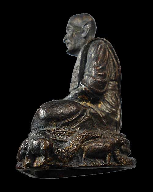 เคาะเดียว @@@ รูปหล่อหลวงปู่เอี่ยม ปฐมนาม วัดสะพานสูง เนื้อทองผสมโค้ตสังฆฎิ เสาร์ ๕ ปี ๕๓ 